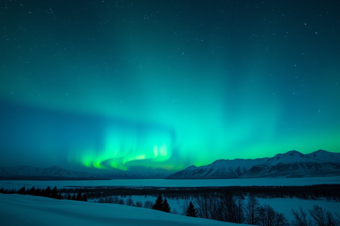 When the sky goes green, be outside.